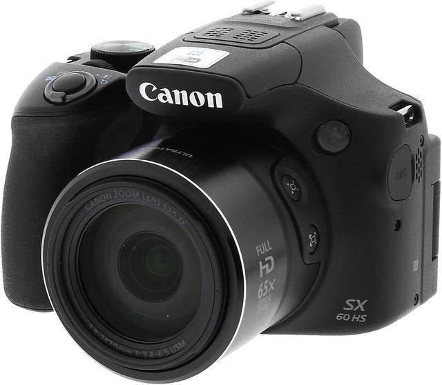 Canon PowerShot SX60 HS Black 16.1 MP Wide Angle Digital Camera