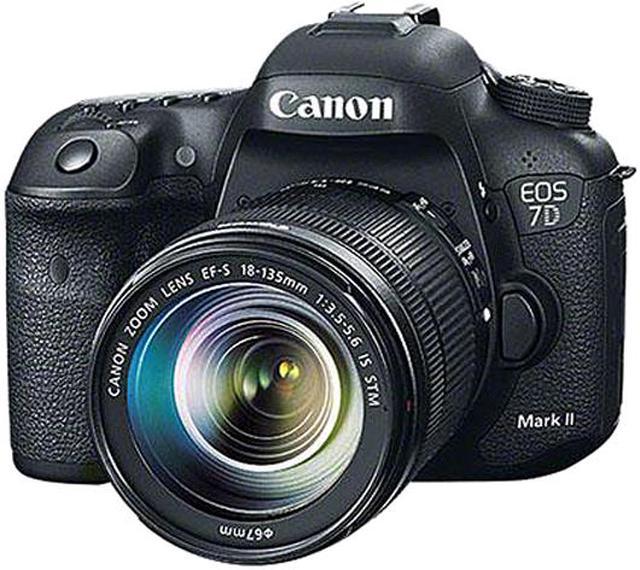 Canon EOS 7D Mark II 9128B016 Black 20.2 MP Digital SLR Camera with  18-135mm Lens