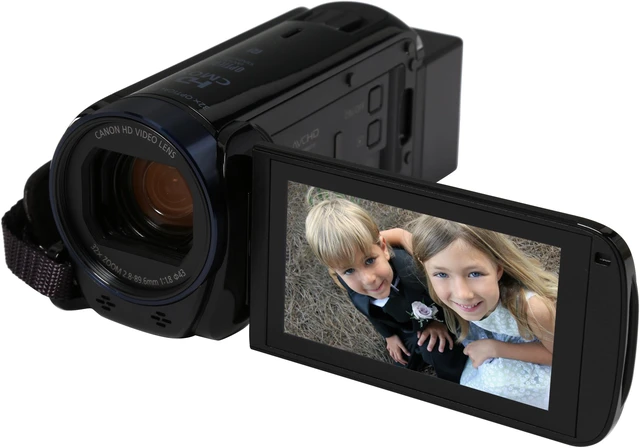 Alt view image 2 of 9 - Canon VIXIA HF R62 0278C004 Black 1/4.85" CMOS 3.0" 230K Touch LCD 32X Optical Zoom Full HD HDD/Flash Memory Camcorder