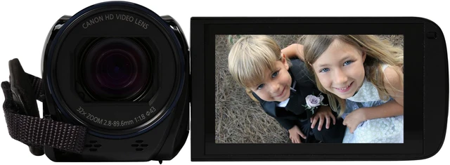 Alt view image 3 of 9 - Canon VIXIA HF R62 0278C004 Black 1/4.85" CMOS 3.0" 230K Touch LCD 32X Optical Zoom Full HD HDD/Flash Memory Camcorder