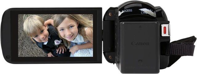 Alt view image 5 of 9 - Canon VIXIA HF R62 0278C004 Black 1/4.85" CMOS 3.0" 230K Touch LCD 32X Optical Zoom Full HD HDD/Flash Memory Camcorder
