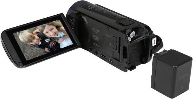 Alt view image 8 of 9 - Canon VIXIA HF R62 0278C004 Black 1/4.85" CMOS 3.0" 230K Touch LCD 32X Optical Zoom Full HD HDD/Flash Memory Camcorder