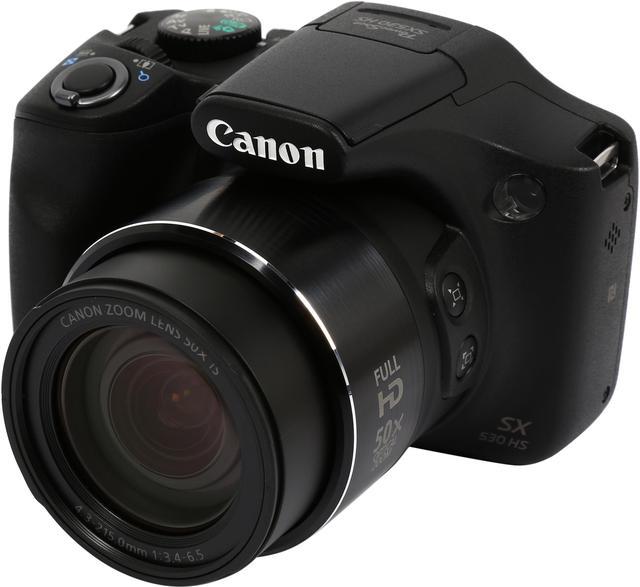 Canon SX530 HS Black 16 MP 50X Optical Zoom Wide Angle High-End