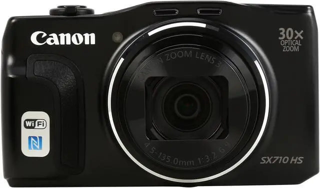 Alt view image 2 of 8 - Canon PowerShot SX710 HS Black 20.3 MP 30X Optical Zoom 25mm Wide Angle High-End, Advanced Digital Camera HDTV Output