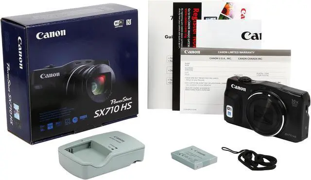 Alt view image 8 of 8 - Canon PowerShot SX710 HS Black 20.3 MP 30X Optical Zoom 25mm Wide Angle High-End, Advanced Digital Camera HDTV Output