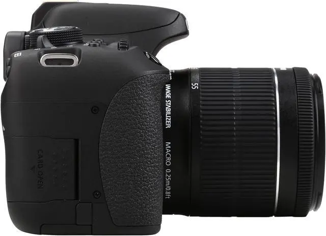 Alt view image 4 of 10 - Canon EOS Rebel T6i 0591C003 Black 24.20 MP Digital SLR Camera with EF-S 18-55mm IS STM Lens