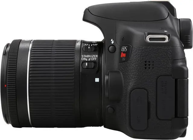 Alt view image 6 of 10 - Canon EOS Rebel T6i 0591C003 Black 24.20 MP Digital SLR Camera with EF-S 18-55mm IS STM Lens