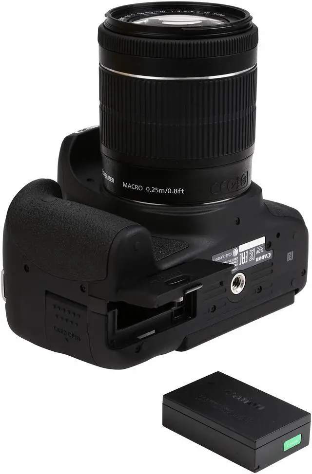 Alt view image 10 of 10 - Canon EOS Rebel T6i 0591C003 Black 24.20 MP Digital SLR Camera with EF-S 18-55mm IS STM Lens