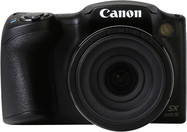 Alt view image 3 of 9 - Canon PowerShot SX410 IS Black 20.0 MP 40X Optical Zoom 24mm Wide Angle Digital Camera