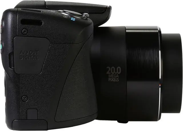 Alt view image 4 of 9 - Canon PowerShot SX410 IS Black 20.0 MP 40X Optical Zoom 24mm Wide Angle Digital Camera