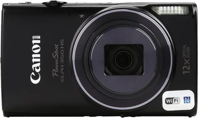 Alt view image 3 of 8 - Canon PowerShot ELPH 350 HS Black 20.2 MP 12X Optical Zoom 25mm Wide Angle Digital Camera