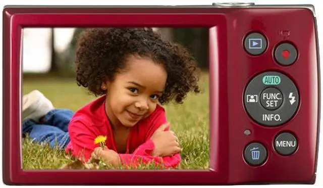 Alt view image 2 of 6 - Canon PowerShot ELPH 180 Digital Camera - Red