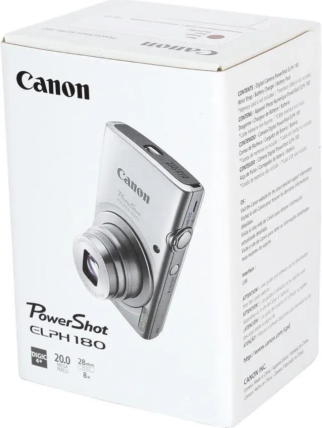 Alt view image 6 of 6 - Canon PowerShot ELPH 180 Digital Camera - Red