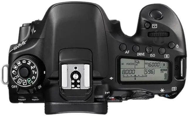 Alt view image 6 of 6 - Canon EOS 80D 1263C004 Black 24.2 MP Digital SLR Camera - Body