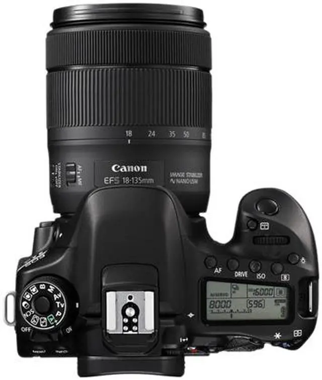 Alt view image 6 of 6 - Canon EOS 80D 1263C006 Black Digital SLR Camera with 18-135mm IS USM Lens KIT