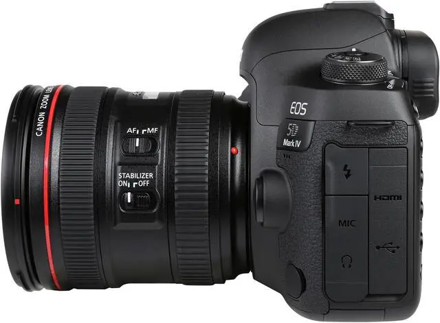 Alt view image 3 of 9 - Canon 1483C018 EOS 5D Mark IV DSLR Camera with 24-70mm f/4L Lens