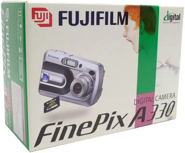 Alt view image 9 of 9 - FUJIFILM FinePix A330 2-Tone 3.2MP 3X Optical Zoom Digital Camera