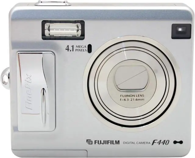 Alt view image 8 of 10 - FUJIFILM Finepix F440 Silver 4.1MP 3.4X Optical Zoom Digital Camera