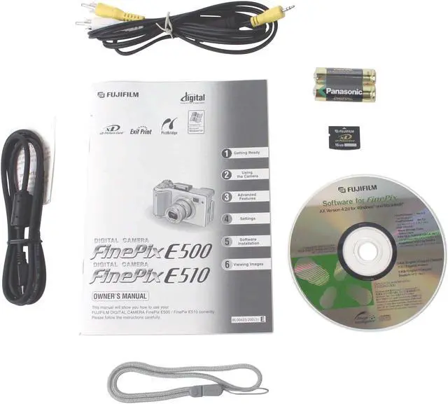 Alt view image 9 of 10 - FUJIFILM FinePix E510 Silver 5.2MP 3.2X Optical Zoom 28mm Wide Angle Digital Camera