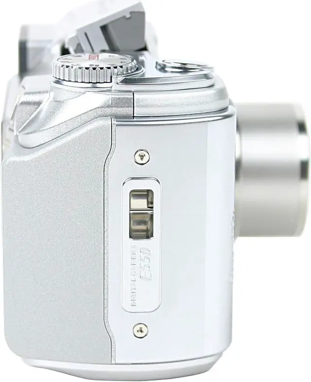 Alt view image 5 of 9 - FUJIFILM FinePix E550 Silver 6.3 MP 4X Optical Zoom Digital Camera