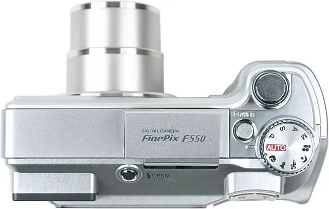 Alt view image 7 of 9 - FUJIFILM FinePix E550 Silver 6.3 MP 4X Optical Zoom Digital Camera