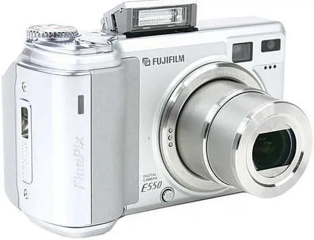 Main image of FUJIFILM FinePix E550 Silver 6.3 MP 4X Optical Zoom Digital Camera