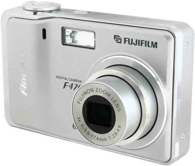 Alt view image 3 of 8 - FUJIFILM F470 Silver 6.0 MP 3X Optical Zoom Digital Camera
