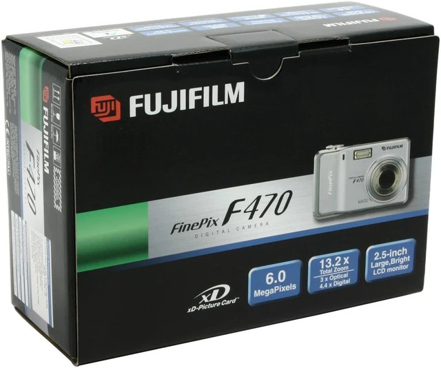 Alt view image 8 of 8 - FUJIFILM F470 Silver 6.0 MP 3X Optical Zoom Digital Camera