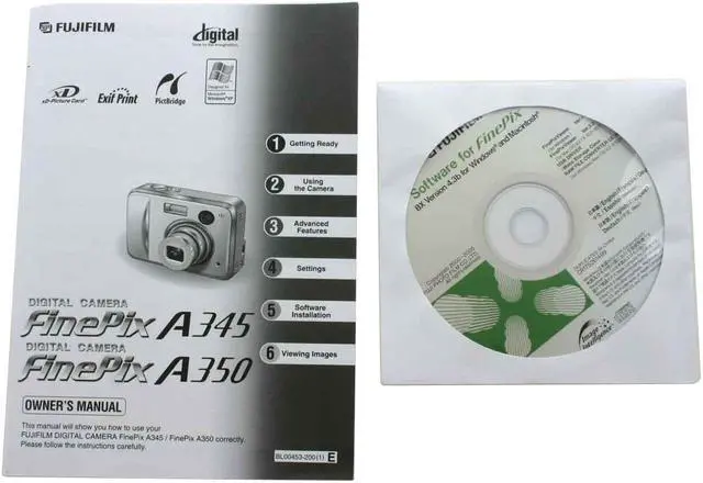 Alt view image 8 of 8 - FUJIFILM FinePix A345 Silver 4.1 MP 3X Optical Zoom Digital Camera