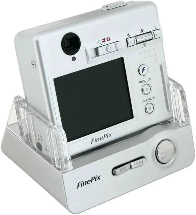 Alt view image 6 of 10 - FUJIFILM Finepix F440 Silver 4.1 MP 3.4X Optical Zoom Digital Camera