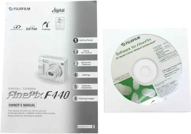 Alt view image 10 of 10 - FUJIFILM Finepix F440 Silver 4.1 MP 3.4X Optical Zoom Digital Camera