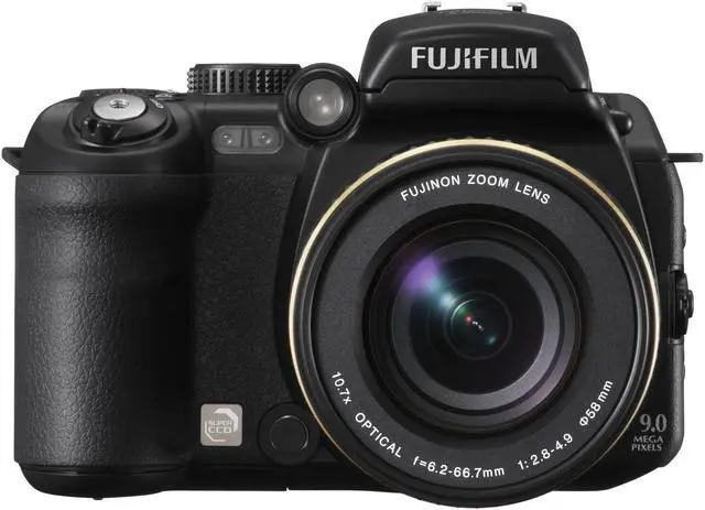 Alt view image 3 of 12 - FUJIFILM FinePix S9100 Black 9.0 MP 10.7X Optical Zoom 28mm Wide Angle Digital Camera
