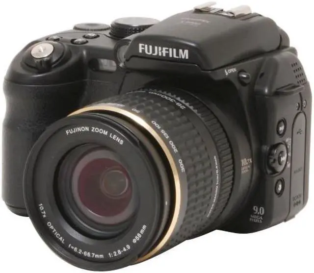 Alt view image 2 of 12 - FUJIFILM FinePix S9100 Black 9.0 MP 10.7X Optical Zoom 28mm Wide Angle Digital Camera