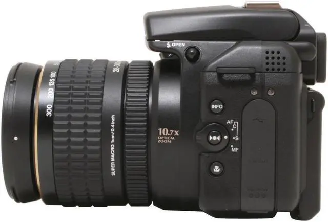 Alt view image 6 of 12 - FUJIFILM FinePix S9100 Black 9.0 MP 10.7X Optical Zoom 28mm Wide Angle Digital Camera