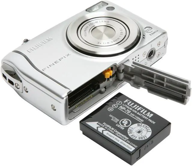 Alt view image 9 of 10 - FUJIFILM FinePix F40fd Silver 8.3 MP 3X Optical Zoom Digital Camera
