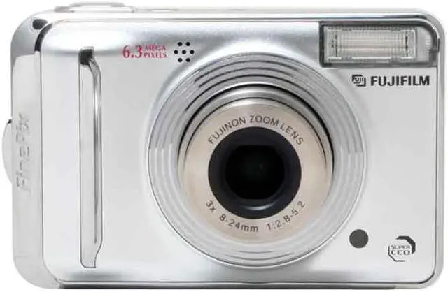 Alt view image 3 of 11 - FUJIFILM FinePix A600 Silver 6.0 MP 3X Optical Zoom Digital Camera