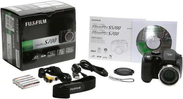 Alt view image 13 of 13 - FUJIFILM S700 Black 7.1 MP 10X Optical Zoom Digital Camera