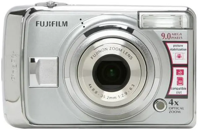 Alt view image 8 of 11 - FUJIFILM A900 Silver 9.0 MP 4X Optical Zoom Digital Camera