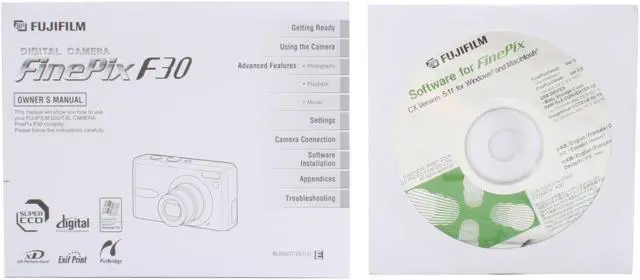 Alt view image 10 of 11 - FUJIFILM FinePix F30 Silver 6.3 MP 3X Optical Zoom Digital Camera