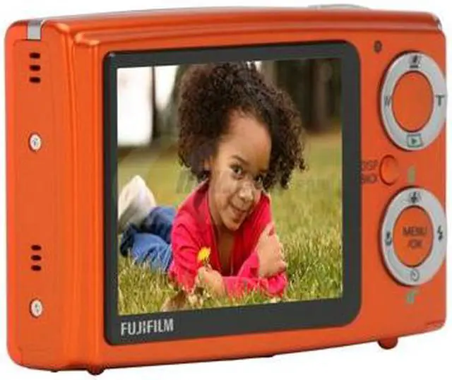 Alt view image 3 of 12 - FUJIFILM FinePix Z10fd Orange 7.24 MP 3X Optical Zoom Digital Camera