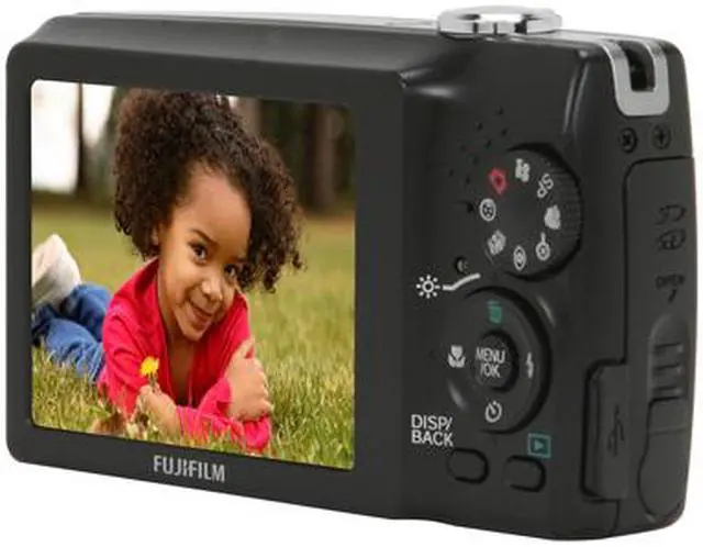 Alt view image 5 of 11 - FUJIFILM FinePix F480 Black 8.2 MP 4X Optical Zoom Digital Camera