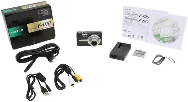 Alt view image 11 of 11 - FUJIFILM FinePix F480 Black 8.2 MP 4X Optical Zoom Digital Camera