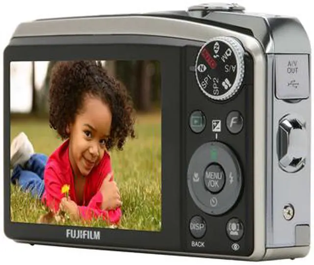 Alt view image 5 of 11 - FUJIFILM FinePix F50fd Silver 12.0 MP 3X Optical Zoom Digital Camera