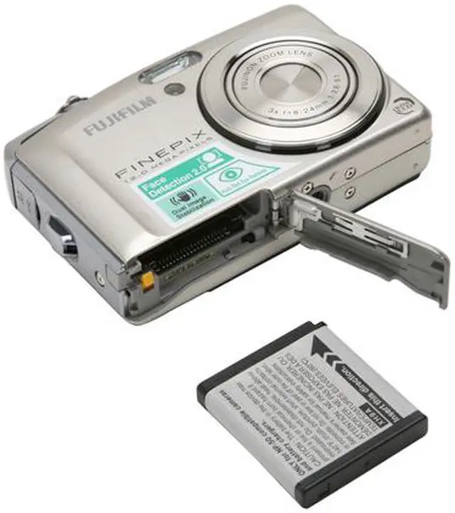 Alt view image 10 of 11 - FUJIFILM FinePix F50fd Silver 12.0 MP 3X Optical Zoom Digital Camera