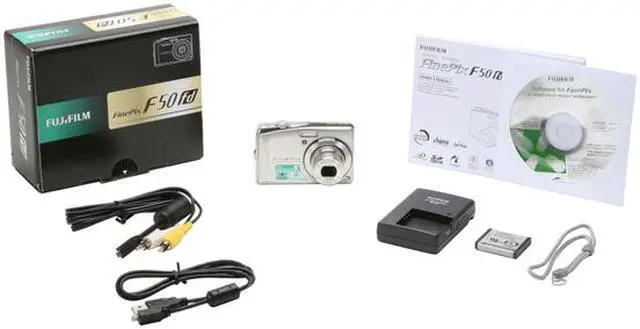 Alt view image 11 of 11 - FUJIFILM FinePix F50fd Silver 12.0 MP 3X Optical Zoom Digital Camera