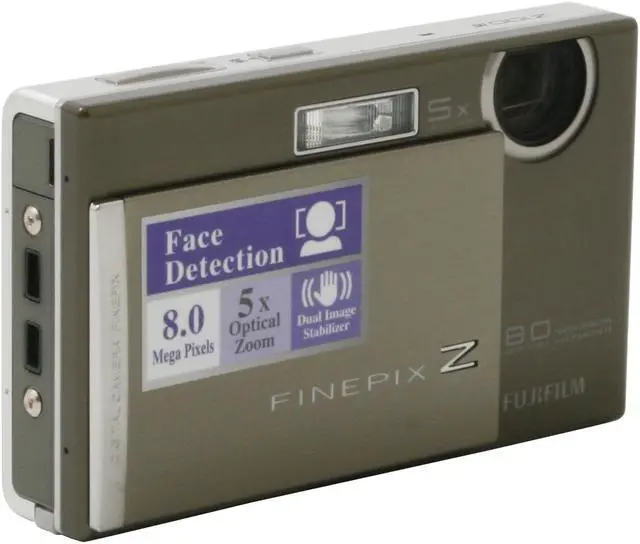Alt view image 8 of 12 - FUJIFILM Z100fd Silver 8.0 MP 5X Optical Zoom Digital Camera
