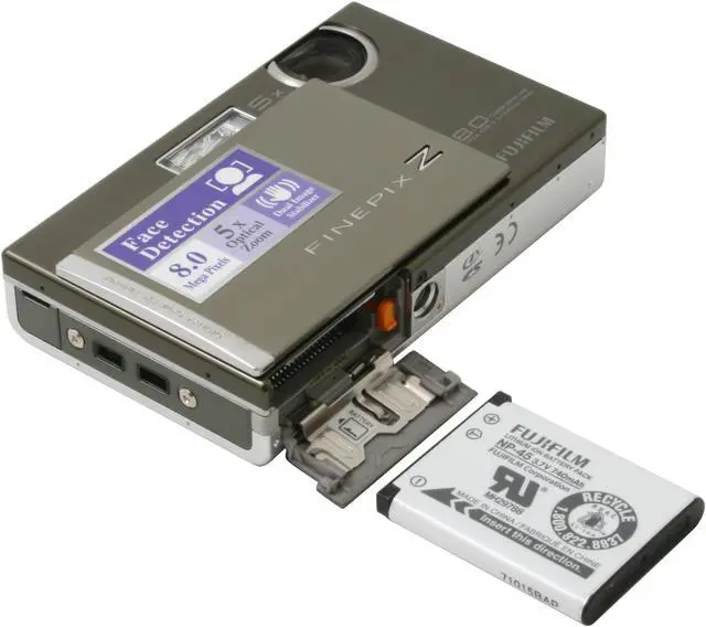 Alt view image 11 of 12 - FUJIFILM Z100fd Silver 8.0 MP 5X Optical Zoom Digital Camera