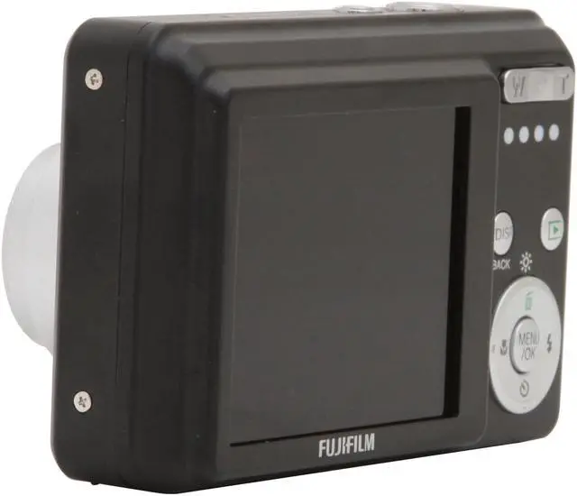 Alt view image 3 of 11 - FUJIFILM FinePix J10 Black 8.0 MP 3X Optical Zoom Digital Camera