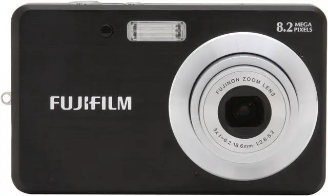 Alt view image 8 of 11 - FUJIFILM FinePix J10 Black 8.0 MP 3X Optical Zoom Digital Camera