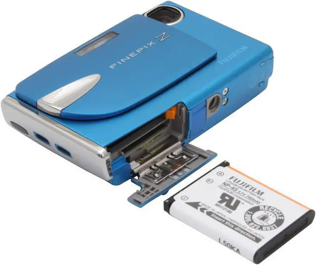 Alt view image 10 of 11 - FUJIFILM FinePix Z20fd Ice Blue 10.0 MP 3X Optical Zoom Digital Camera